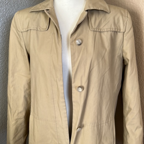 *Jcrew - size 10 - beige/tan trench coat - Picture 2 of 6